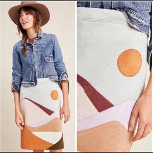 Anthropologie Mirage Patchwork Skirt- size small